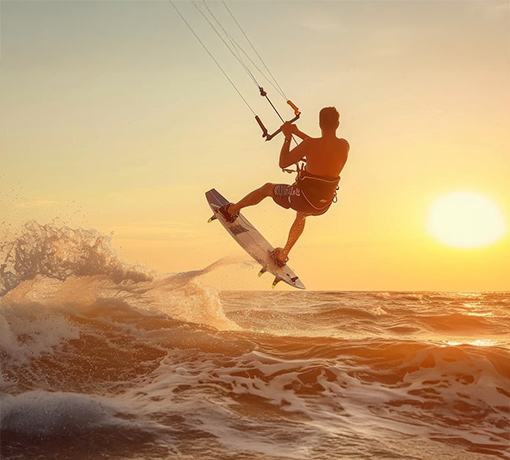 kite surfing
