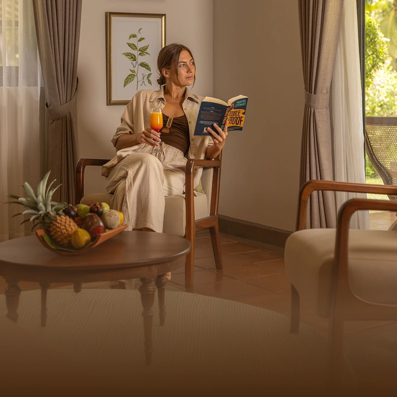 women relaxing at tamarind tree